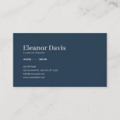 Romantic Rose Floral and Starry Valley Gold Frame Visitenkarte (Rückseite)