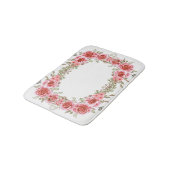 Romantic Rose Frame Memory Foam Bath Mat Badematte (Schrägansicht)