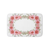 Romantic Rose Frame Memory Foam Bath Mat Badematte (Vorderseite)