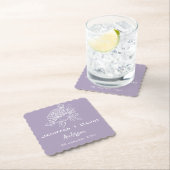 Romantic Rose Personalized Wedding/ Bridal Shower Untersetzer (Vor Ort)