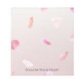 Romantic Rose Petals Notizblock (Vorderseite)