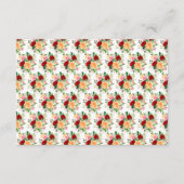 Romantic Roses Floral Wedding Honeymoon Fund Begleitkarte (Rückseite)