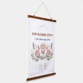 Romantic Roses Flowers Tapestry Wandteppich Mit Holzrahmen (Gewinkelt)