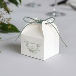 Romantic Sage Floral Wreath w/Lovebirds Wedding Quadratischer Aufkleber<br><div class="desc">This classic design captures all the elegance and romance of 18th century France, and features an etched sage green floral wreath encircling a pair of nesting lovebirds. It is complemented by a subtle sage toile pattern featuring a classic landscape. Customize the opacity level of the graphics in the design editor,...</div>