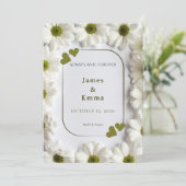 Romantic Save the Date Card - Always and Forever Einladung (Stehend Vorderseite)