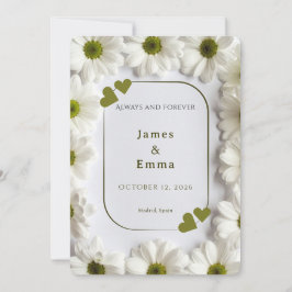 Romantic Save the Date Card - Always and Forever Einladung