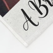 Romantic Save The Date Wedding Collage Fleecedecke (Ecke)