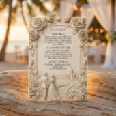 Romantic Scenic Chapel Couple Begleitkarte