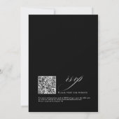 Romantic Script Calligraphy Simple & Chic Wedding Einladung (Rückseite)