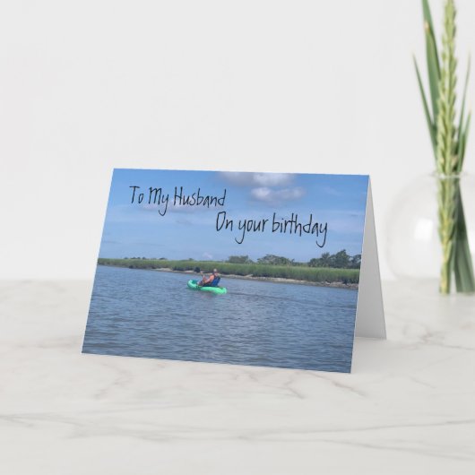 "ROMANTIC" & "SEHR LIEBE" HUSBLANS BIRTHTAG KARTE (Vorderseite)