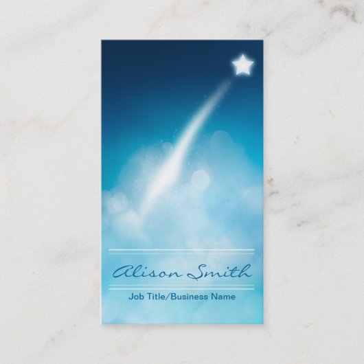 Romantic Shooting business star card Visitenkarte (Vorderseite)