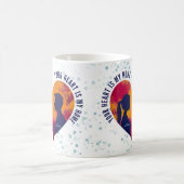 Romantic Silhouette Couple Your Heart Is My Home  Kaffeetasse (Mittel)