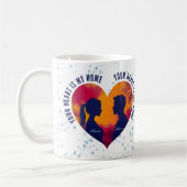 Romantic Silhouette Couple Your Heart Is My Home  Kaffeetasse (Links)