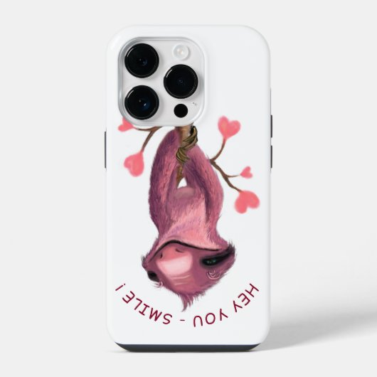 Romantic Sloth - Smile Case-Mate iPhone Case Hülle (Rückseite)