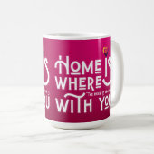 Romantic Soulmate Valentine's Day Two-Tone Mug Kaffeetasse (VorderseiteRechts)