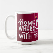 Romantic Soulmate Valentine's Day Two-Tone Mug Kaffeetasse (Links)