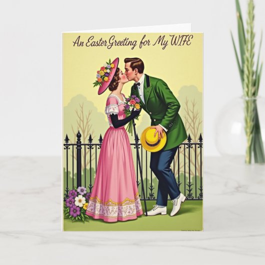 Romantic Spring Kiss Card Karte (Vorderseite)