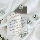 Romantic Spring Wedding Mauve, Purple & Silver Folieneinladung