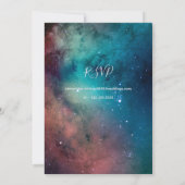 Romantic Star Lit Sky Wedding Einladung (Rückseite)