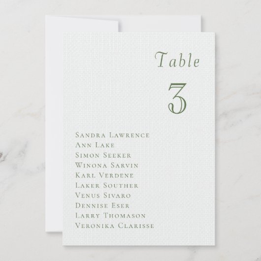 Romantic summer berries Wedding Table Seating Card Einladung (Vorderseite)
