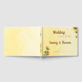 Romantic Sunflower Rustic Yellow Wedding Gästebuch (Voll)