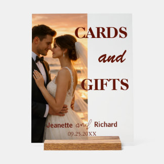 Romantic Sunset Beach Wedding Vows  Acrylschild