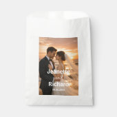 Romantic Sunset Beach Wedding Vows  Geschenktütchen (Vorderseite)
