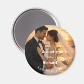 Romantic Sunset Beach Wedding Vows Magnet (Vorderseite/Rückseite)