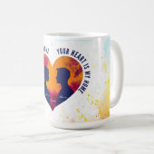 Romantic Sunset Soulmates Your Heart My Home Mug Kaffeetasse (VorderseiteRechts)