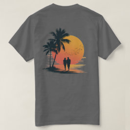 Romantic Sunset Stroll T-Shirt