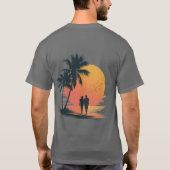 Romantic Sunset Stroll T-Shirt (Rückseite)