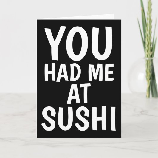 ROMANtIC SUSHI GREETING CARDS Karte (Vorderseite)