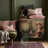 Romantic Swan Lake Ethereal Hanging Floral Seidenpapier