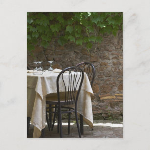 romantic table for two postkarte