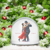 Romantic Tango Dance Couple Personalized Gift Schneekugeln (Weihnachten)