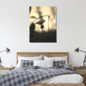 Romantic Trees & Flowers – Botanical Fantasy Boho Leinwanddruck (Insitu (Schlafzimmer))