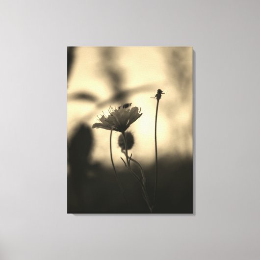 Romantic Trees & Flowers – Botanical Fantasy Boho Leinwanddruck (Vorderseite)