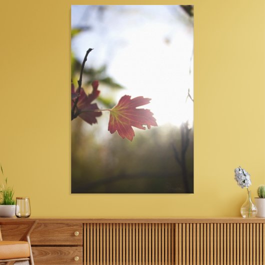 Romantic Trees & Flowers – Botanical Fantasy Boho Leinwanddruck (Insitu (Wohnzimmer))