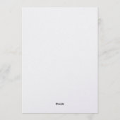 Romantic Tropical Island Wedding Einladung (Rückseite)