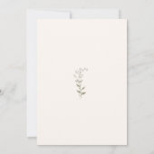 Romantic Tuscan Garden Urn with Flowers Wedding Einladung (Rückseite)