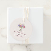 Romantic Tuscan Garden Urn with Flowers Wedding Geschenkanhänger (Beispiel)