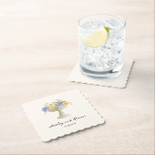 Romantic Tuscan Garden Urn with Flowers Wedding Untersetzer (Vor Ort)