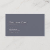 Romantic Twilight Floral and Starry Mountain Lake Visitenkarte (Rückseite)