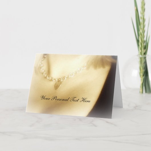 Romantic Valentine Greeting Card Feiertagskarte (Vorderseite)