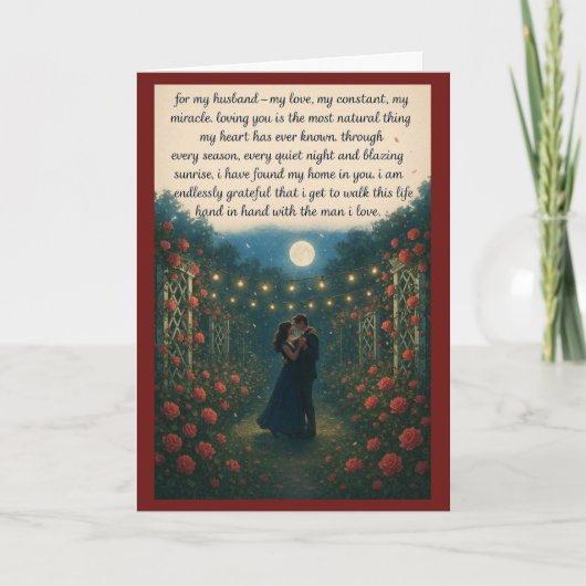 Romantic Valentine’s Cards for My Husband Karte (Vorderseite)