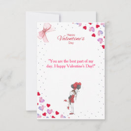 Romantic Valentine’s Day Card – You Are the Best P Dankeskarte