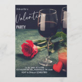 Romantic Valentine’s Day Party Einladung (Vorderseite)