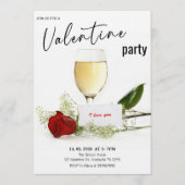 Romantic Valentine’s Day Party Einladung (Vorderseite)