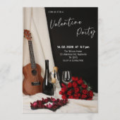 Romantic Valentine’s Day Party Einladung (Vorderseite)