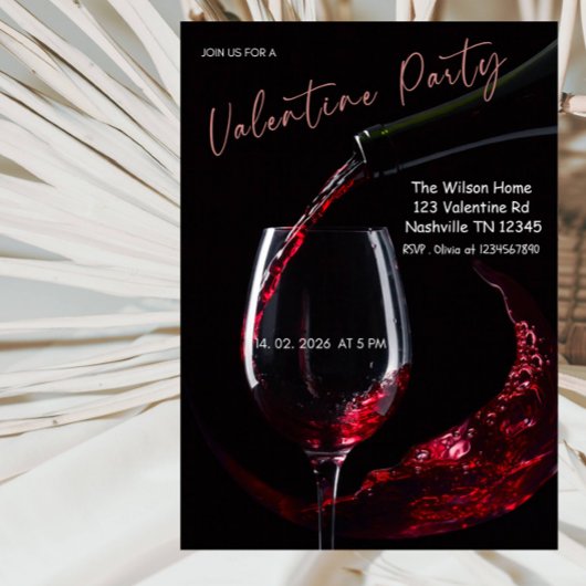 Romantic Valentine’s Day Party Einladung